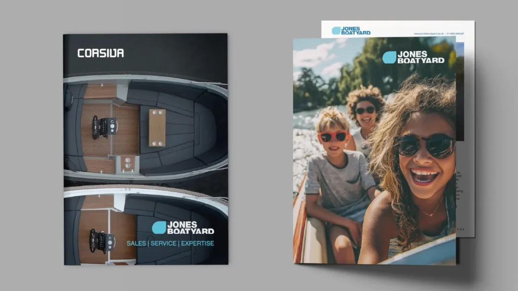 Jones Boatyard brochure design