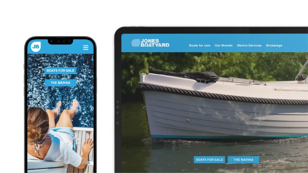Jones Boatyard website design